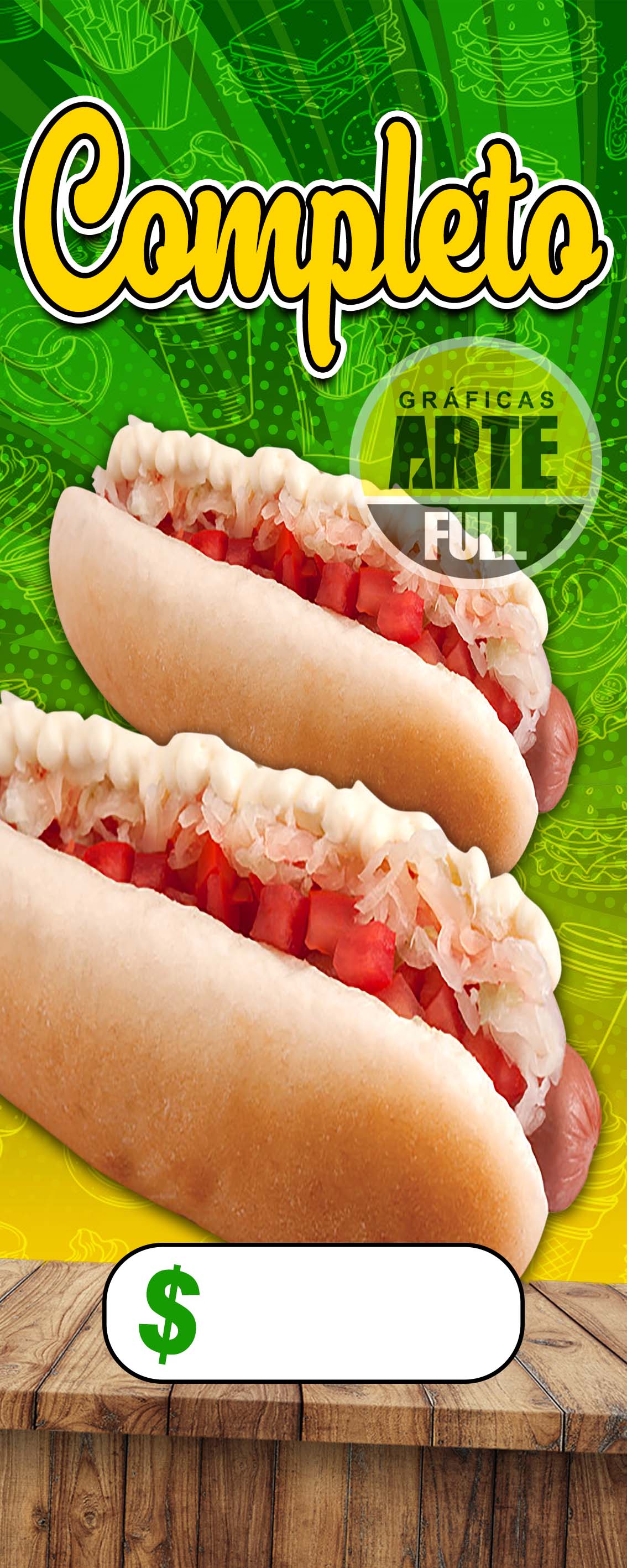 PENDON PUBLICITARIO DE COMPLETO