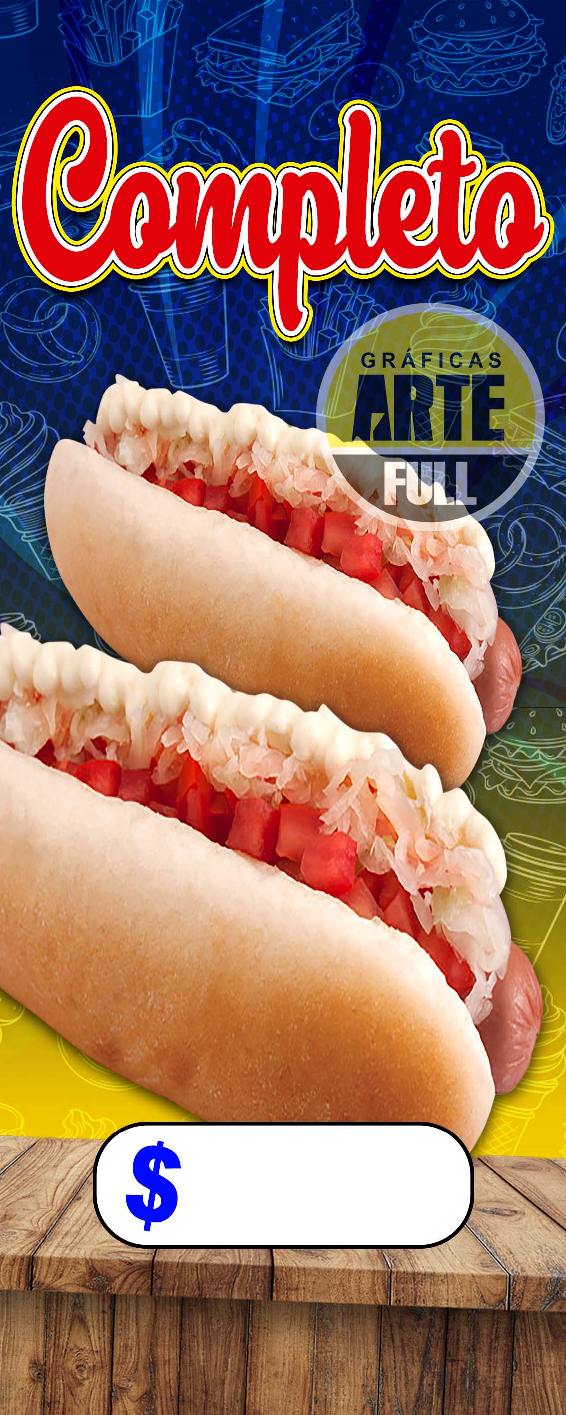 PENDON PUBLICITARIO DE COMPLETO