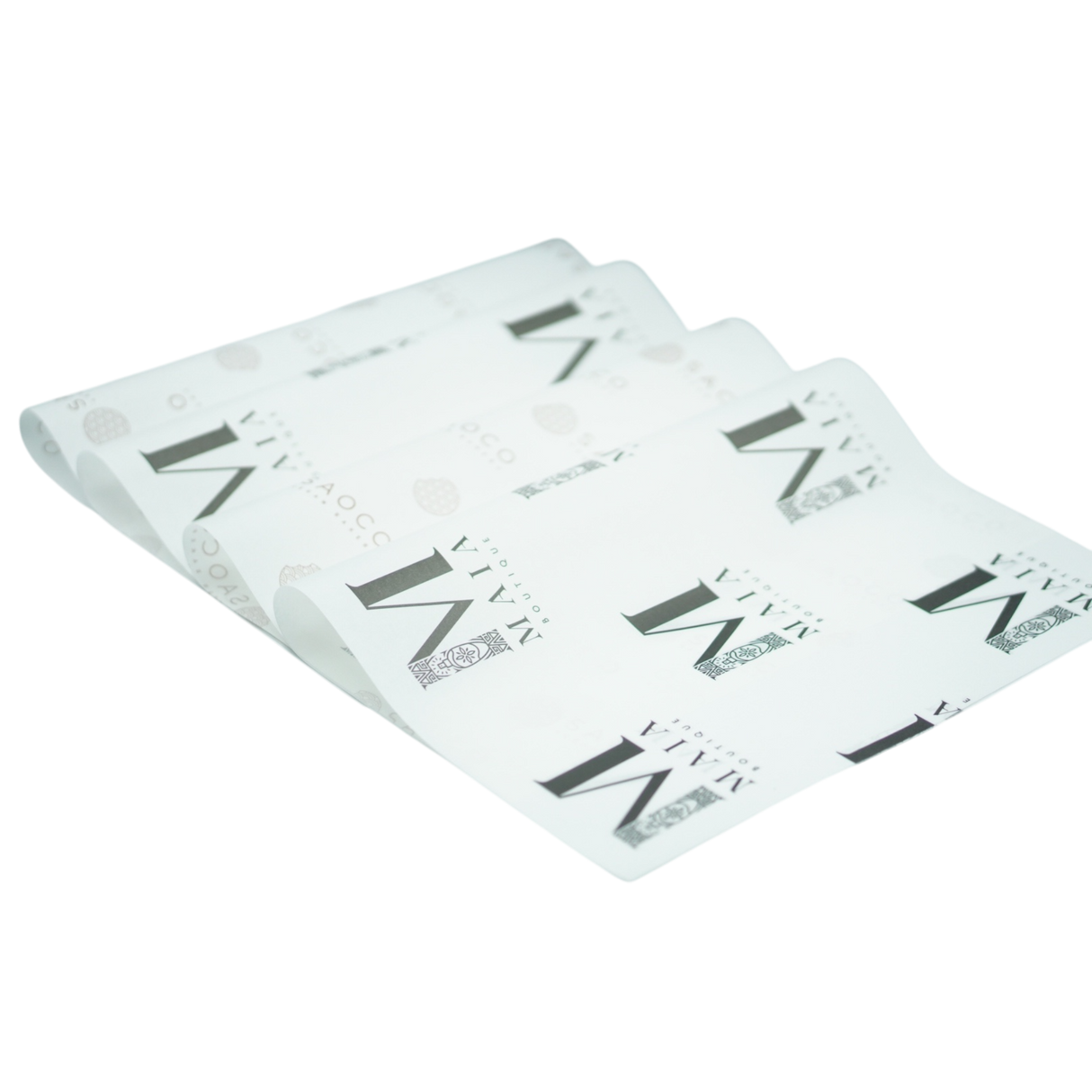 Papel mantequilla personalizado 33x48 1000und