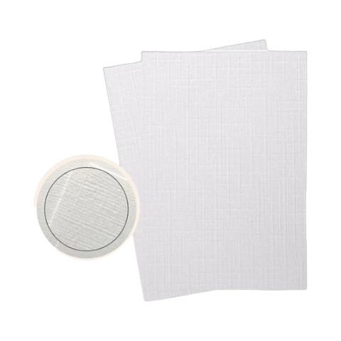 Opalina blanca textura tela 200 gramos resma 100 hojas
