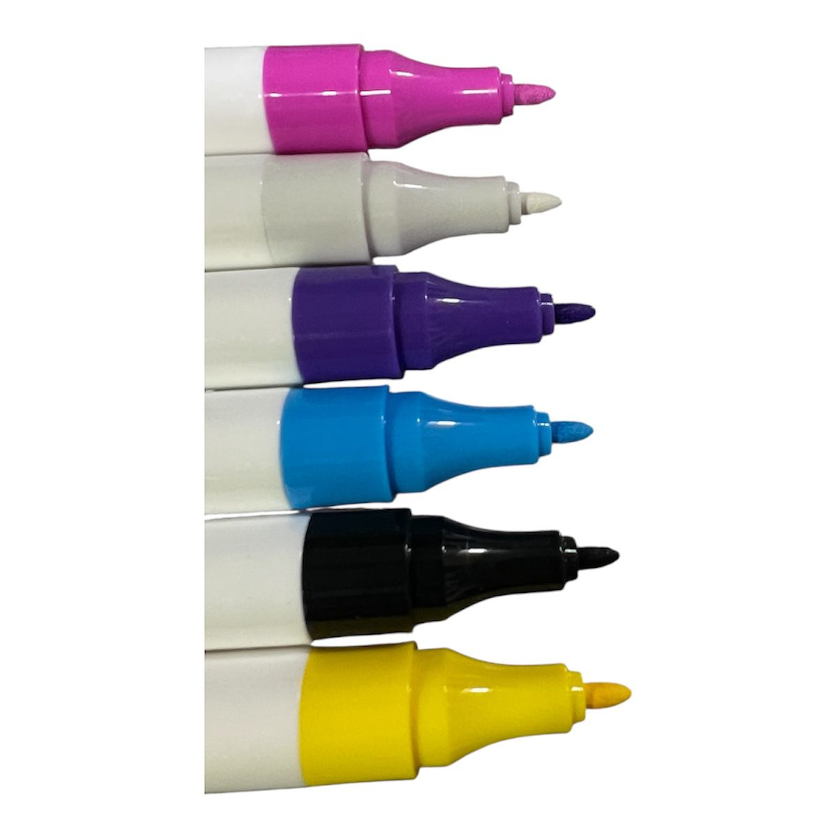 Marcador Acrílico Punta Brush/Fina Set 6 Colores